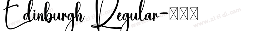Edinburgh Regular字体转换